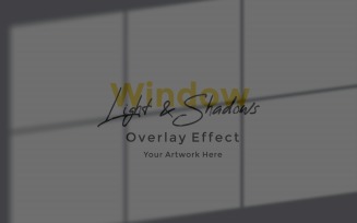 Window Sunlight Shadow Overlay Effect Mockup 252
