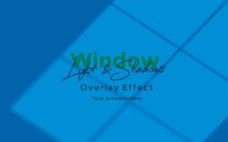 Window Sunlight Shadow Overlay Effect Mockup 255