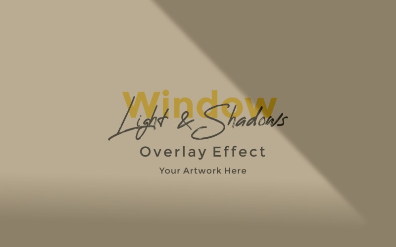 Window Sunlight Shadow Overlay Effect Mockup 257 Product Mockup
