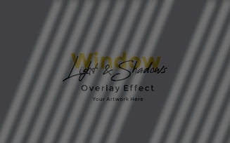 Window Sunlight Shadow Overlay Effect Mockup 262