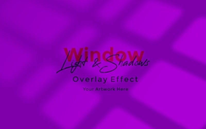 Window Sunlight Shadow Overlay Effect Mockup 266 Product Mockup