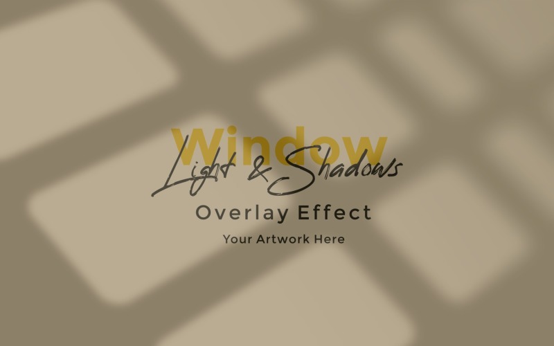 Window Sunlight Shadow Overlay Effect Mockup 267 Product Mockup