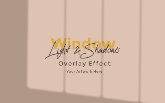 Window Sunlight Shadow Overlay Effect Mockup 270