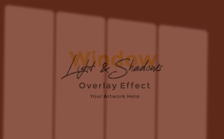 Window Sunlight Shadow Overlay Effect Mockup 271