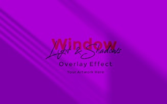 Window Sunlight Shadow Overlay Effect Mockup 276