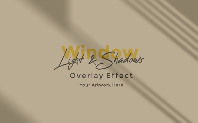 Window Sunlight Shadow Overlay Effect Mockup 277 Product Mockup