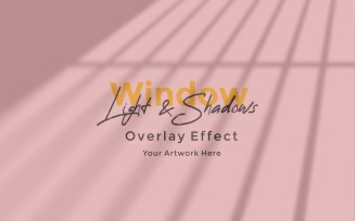 Window Sunlight Shadow Overlay Effect Mockup 279
