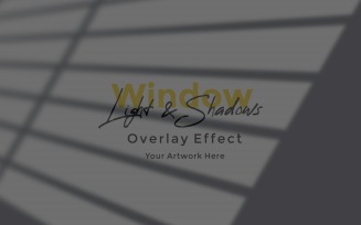 Window Sunlight Shadow Overlay Effect Mockup 282