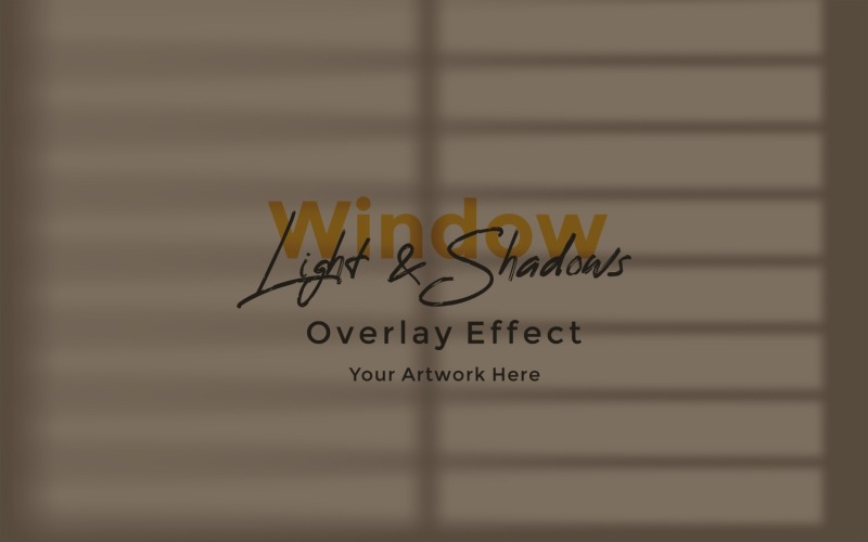 Window Sunlight Shadow Overlay Effect Mockup 283 Product Mockup
