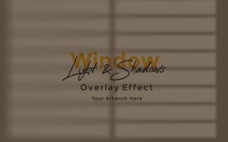 Window Sunlight Shadow Overlay Effect Mockup 283