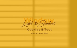 Window Sunlight Shadow Overlay Effect Mockup 284