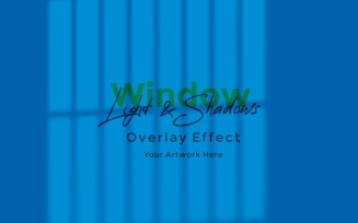 Window Sunlight Shadow Overlay Effect Mockup 285