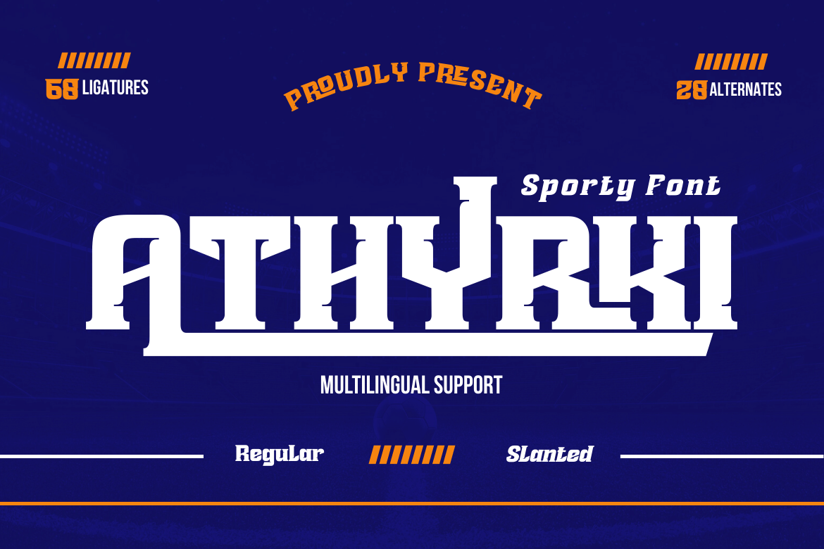 ATHYRKI | Athletic Style Font