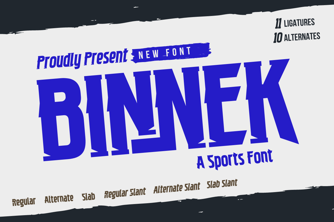 BINNEK | Athletic Style Font