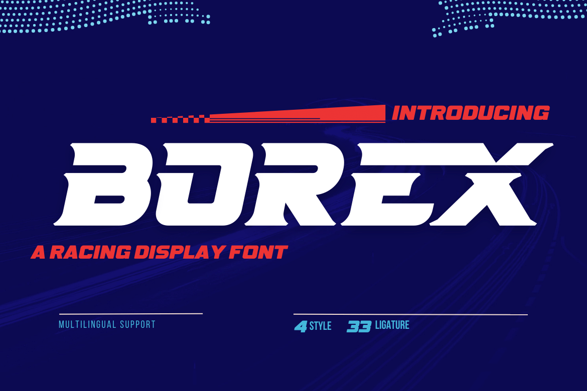 BOREX | Athletic Style Font