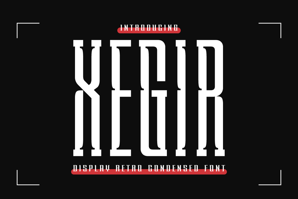 XEGIR | Retro Condensed Font