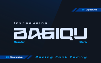Bagiqu | Athletic Style Font