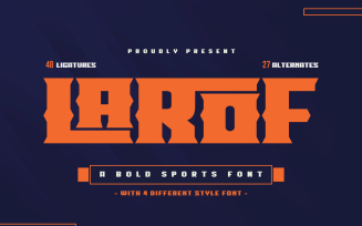 LAROF | Athletic Style Font