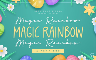Magic Rainbow - Modern Font Duo