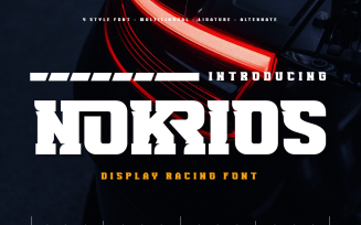 NOKRIOS | Speed Racing Font