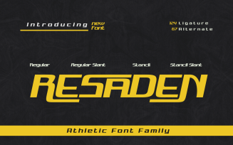 RESADEN | Athletic Style Font