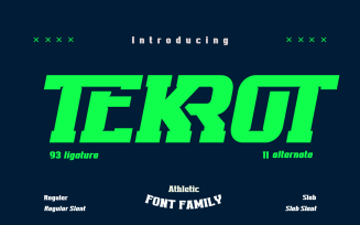 TEKROT | Athletic Style Font