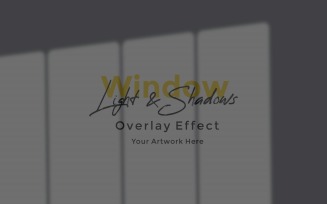 Window Sunlight Shadow Overlay Effect Mockup 272