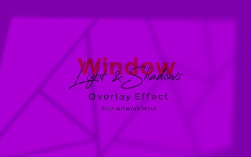 Window Sunlight Shadow Overlay Effect Mockup 296 Product Mockup