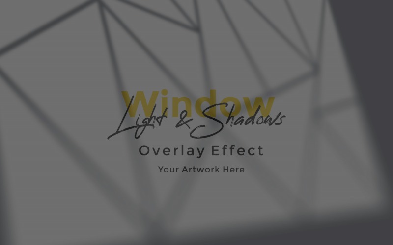 Window Sunlight Shadow Overlay Effect Mockup 302 Product Mockup