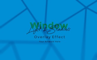 Window Sunlight Shadow Overlay Effect Mockup 305