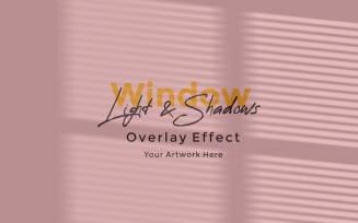 Window Sunlight Shadow Overlay Effect Mockup 319