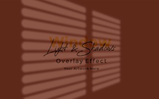 Window Sunlight Shadow Overlay Effect Mockup 321