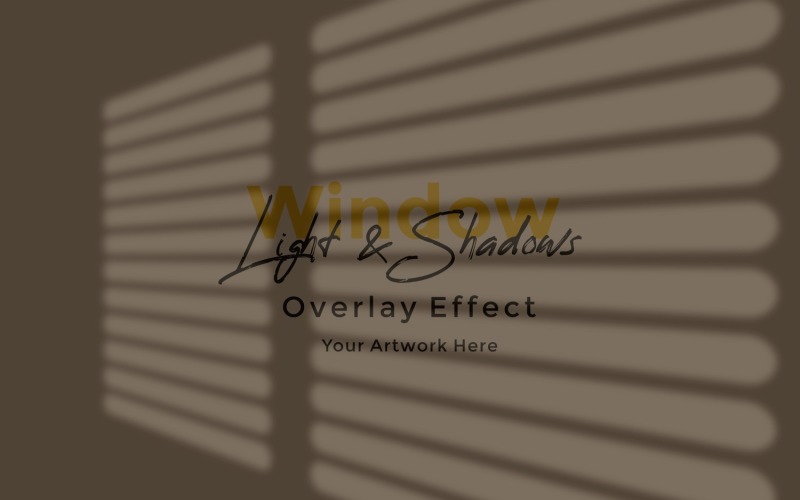 Window Sunlight Shadow Overlay Effect Mockup 323 Product Mockup