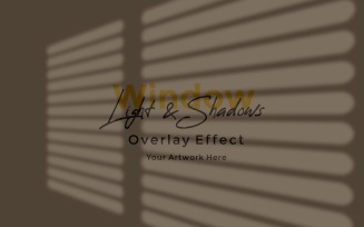 Window Sunlight Shadow Overlay Effect Mockup 323