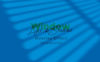 Window Sunlight Shadow Overlay Effect Mockup 325