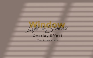 Window Sunlight Shadow Overlay Effect Mockup 328