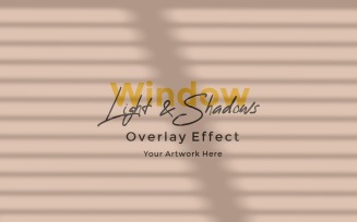 Window Sunlight Shadow Overlay Effect Mockup 330