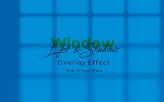 Window Sunlight Shadow Overlay Effect Mockup 335