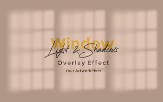 Window Sunlight Shadow Overlay Effect Mockup 340