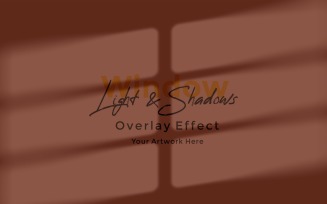 Window Sunlight Shadow Overlay Effect Mockup 341
