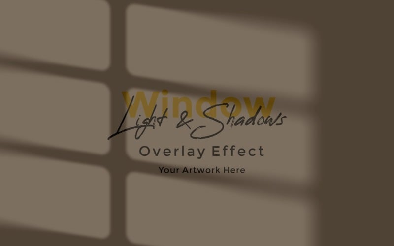 Window Sunlight Shadow Overlay Effect Mockup 343 Product Mockup