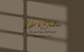 Window Sunlight Shadow Overlay Effect Mockup 343