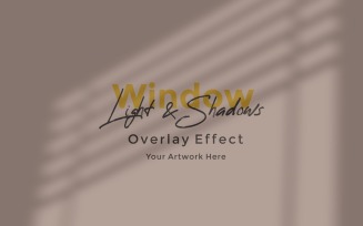 Window Sunlight Shadow Overlay Effect Mockup 358