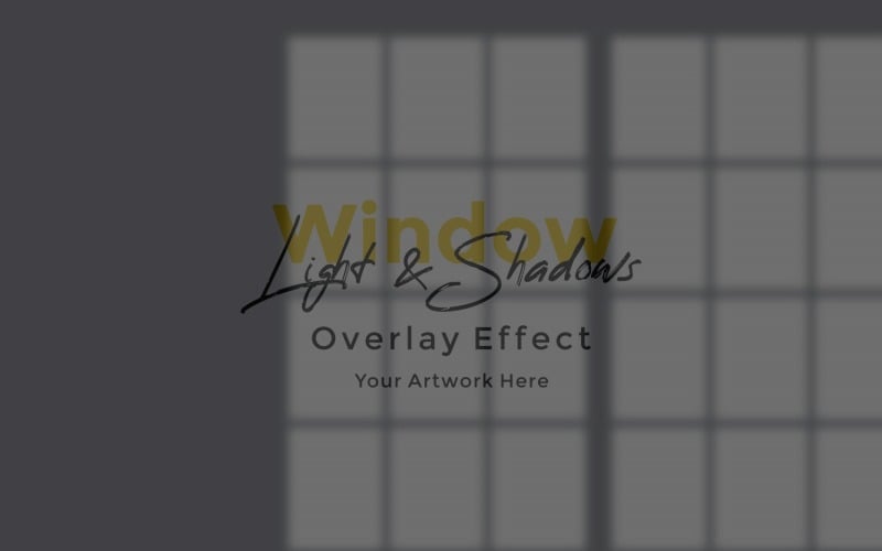 Window Sunlight Shadow Overlay Effect Mockup 362 Product Mockup