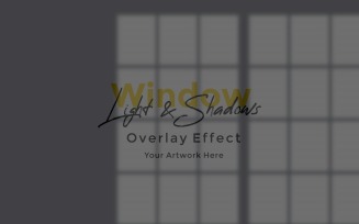 Window Sunlight Shadow Overlay Effect Mockup 362