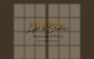Window Sunlight Shadow Overlay Effect Mockup 363