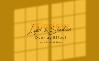 Window Sunlight Shadow Overlay Effect Mockup 364