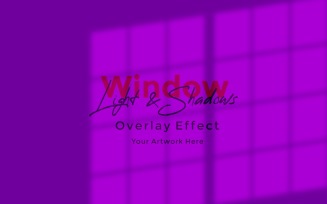 Window Sunlight Shadow Overlay Effect Mockup 366
