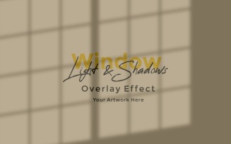 Window Sunlight Shadow Overlay Effect Mockup 367