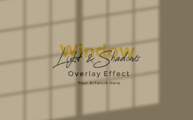 Window Sunlight Shadow Overlay Effect Mockup 367 Product Mockup